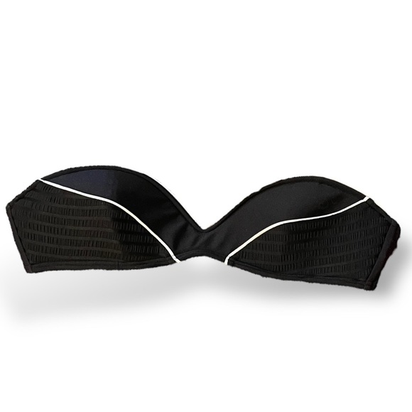 Insight Bondage Shima Textured and Piped Bandeau Bikini Top - Picture 2 of 5